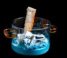 Мидии с соусе блю чиз