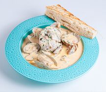 Моллюски Вонголе в сливочно-чесночно соусе с Томатом