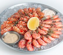 Микс: Креветки Медведка Шипастый шримз и Магаданские креветки на льду