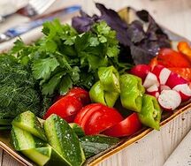 Овощное ассорти с зеленью