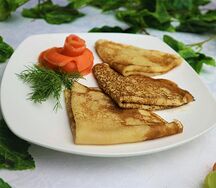 Блины с семгой