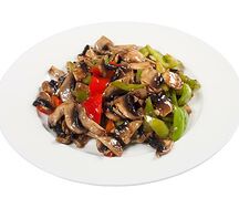 Сочные шампиньоны с болгарским перцем