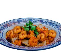 Креветки по-сычуаньски