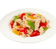 Кальмары с овощами на Вок