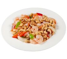 Креветки с орешками