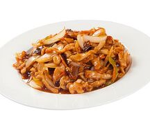 Соломка cвинoго карбонада в кисло-сладком соусе