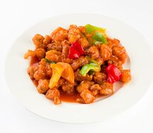 Свинина с ананасами в кисло-сладком соусе