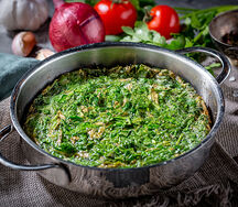 Кюкю с зеленью