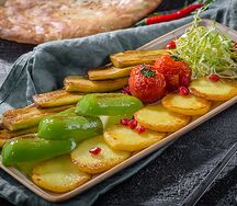Овощи, жаренные на сковороде