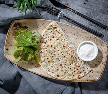 Кутаб с сыром и зеленью