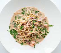 Спагетти с морепродуктами