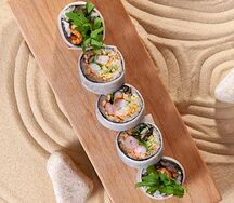 Креветка, руккола