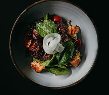 Сашими салат с лососем