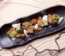 Баклажан в мисо соусе