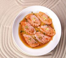 Лосось в соусе аоджисо