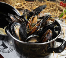 Мидии в сливочном соусе