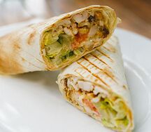 Шаурма с кебабом из баранины 