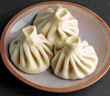 Хинкали с говядиной и свининой