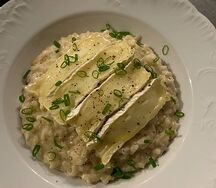 Сливочное ризотто с камамбером и трюфельным маслом