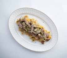 Тальятелле с говядиной и грибами