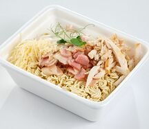 С курицей и беконом