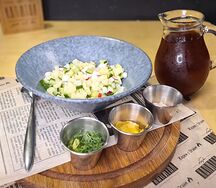 Окрошка овощная на квасе