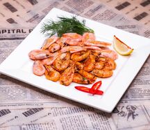 Креветки пивные отварные или острые жареные