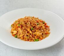 Жареный рис с беконом