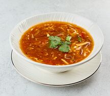 Кисло-острый суп с курицей