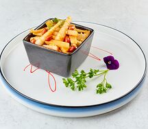 Маринованный бамбук с арахисом и острым маслом