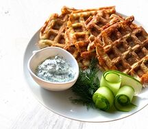 Вафли кабачковые с сыром