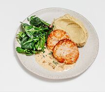 Куриные котлеты с трюфельным пюре