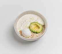 Каша гречневая с муссом пармезан