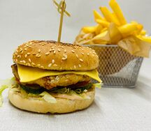 Мини-бургер с картошкой фри