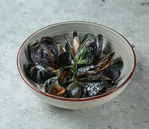 Мидии в соусе блю чиз