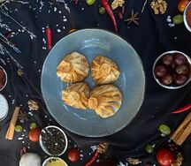 Хинкали баранина-говядина жареные