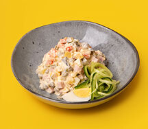 Салат Оливье с ветчиной