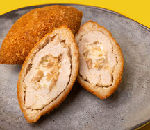 Котлета по-киевски с сыром и грибами