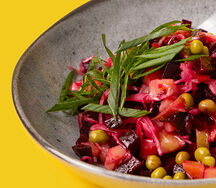 Винегрет с зеленым горошком