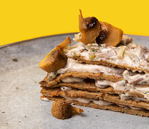 Торт печеночный с грибами