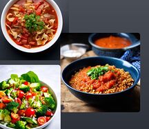 Бизнес ланч 4 Лагман Гречка с азу и овощной салат