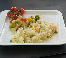 Овощное соте с рисом