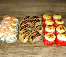 Сет в паре с креветкой