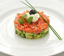 Тартар из лосося