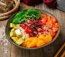 Поке с лососем