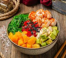 Поке с креветками