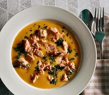 Суп-пюре тыквенный с курицей