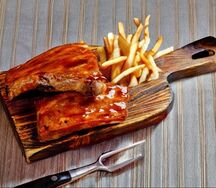 Свиные ребрышки  BBQ по-техасски