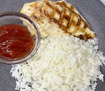 Куриная грудка с рисом