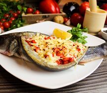 Сибас с овощами от Шефа